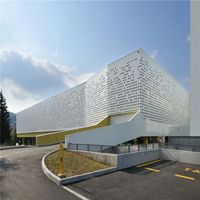 Écran perforé de décoration de bâtiment de filet de poinçonnage de modèle 3D spécial direct du fabricant