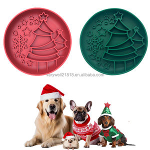 VaryWell en stock Tapis à lécher pour chien de différentes couleurs 2025 New <span class=keywords><strong>Pet</strong></span> Christmas Product Bowl Christmas Dog Slow <span class=keywords><strong>Feeder</strong></span> - Product Image 4