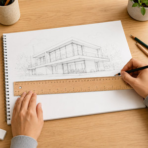 <span class=keywords><strong>Regla</strong></span> de <span class=keywords><strong>Madera</strong></span> Personalizada SINOART de 30cm/40cm, <span class=keywords><strong>Madera</strong></span> de Haya, 4mm de Grosor, 3.5cm de Ancho, para <span class=keywords><strong>Costura</strong></span>, Sastrería, Medición y Dibujo - Product Image 6