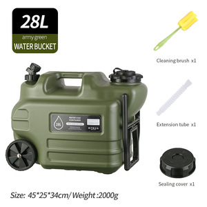 Réservoir d'eau portable PE pour camping en plein air, seau pour voiture avec robinet, <span class=keywords><strong>sac</strong></span> de stockage d'eau minérale pure de forme carrée - Product Image 6