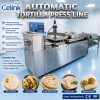 Machine commerciale automatique pour la fabrication de roti et de chapati, ligne de four à tunnel de cuisson et de pressage de pâte pour usine alimentaire