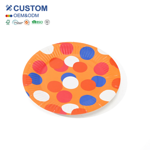 Assiettes et bols en papier biodégradables imprimés sur mesure, en gros et à prix abordable, pour restaurants et fêtes - Product Image 1