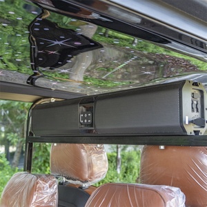 Voiturette de golf 4 places pliable avec pare-brise en acrylique et éclairage LED complet pour service de navette touristique, personnalisation OEM/ODM disponible - Product Image 5