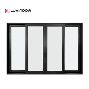 Cửa Trượt Khung Hẹp Dễ Mở Có Tay Cầm Bằng Nhôm Hình Vuông Tùy Chỉnh Cửa Hiên Cách Âm Bên Trong Cửa Kính Đôi - Product Image 1