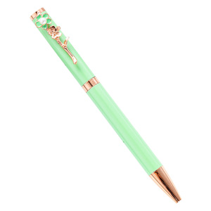 Bolígrafo Metálico Creativo con Diseño de Flor de Dibujos Animados, Papelería Promocional, Tinta Negra de 1.0 mm, ZGBROTHERS - Product Image 5