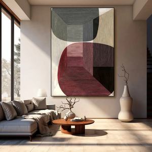 Peinture décorative sur toile abstraite faite à la main, sur mesure, art mural, décoration intérieure, texture 3D moderne pour galerie - Product Image 5