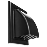 Grille d'aération extérieure de 4 pouces avec protection contre la pluie, hotte d'évacuation, grille de ventilation pour sèche-linge, couverture de conduit de ventilation CVC