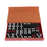 Jeu de jetons de dominos noirs, jeu de dominos traditionnels chinois Pai ango, jeu de fête de famille