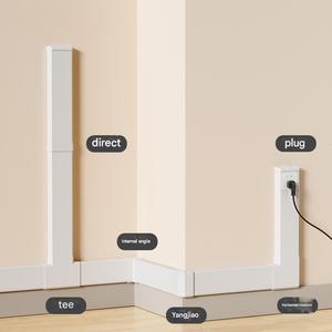 Goulotte de câblage en <span class=keywords><strong>PVC</strong></span> <span class=keywords><strong>rigide</strong></span> avec couvercle de protection pour la gestion des câbles électriques - Product Image 3