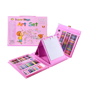 Super Mega 150 Pcs Schule Zeichnung Kunst zubehör <span class=keywords><strong>Set</strong></span> für Kinder Enthält Buntstifte Aquarell Marker Farbe Bleistift Kunst Malerei <span class=keywords><strong>Set</strong></span> - Product Image 3