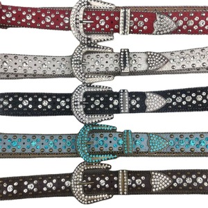 Cinturón de Mujer con Pedrería, Cinturón Decorativo Ancho de Cuero PU, 105 cm, 115 cm, 125 cm, 135 cm, Accesorio de Moda para Boda - Product Image 1