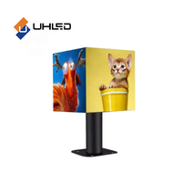 Écran publicitaire LED extérieur étanche de forme spéciale pour enseignes de magasin, écran cube à quatre faces pour affichage en ascenseur et commerce de détail