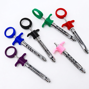 Juego de 6 Jeringas Dentales Autoaspirantes |   Jeringas Pasivas Automáticas de Acero Inoxidable de 1.8 ml |   Instrumentos de Anestesia Codificados por Colores - Product Image 1