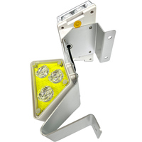 Balise solaire LED pour garde-corps, à photocommande automatique, haute visibilité 1000m, boîtier aluminium+PC, sécurité routière, indice IP66
