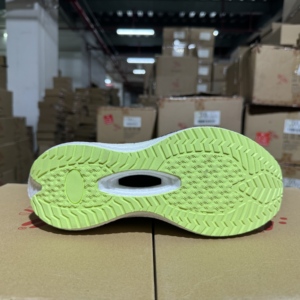 Cushioned Athletic <strong>Trainers</strong> Men <strong>Women</strong> White Orange Green Gradient Mesh Upper Anti Slip Rubber Sole Sport Running Sneakers - Product Image 4