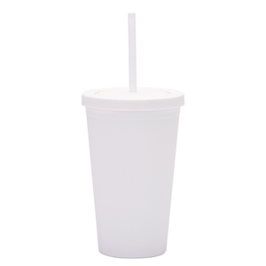 Vaso Personalizado de 16 oz Multicolor para Mujer, Vaso de Plástico Esmerilado de Doble Capa con Pajita y Tapa para Café, Vaso Sublimable - Product Image 2