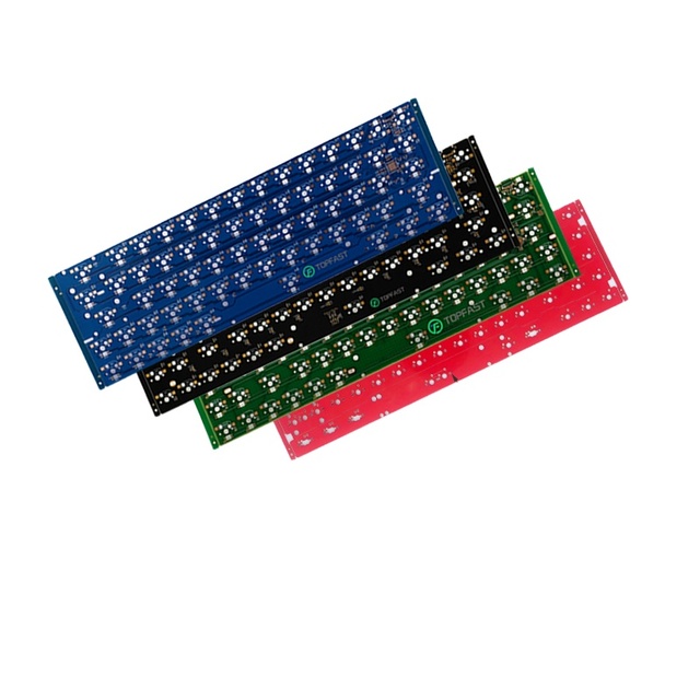 Custom RGB Hotswap Design Qmk Via Wireless Mechanical Keyboard PCB with Fn