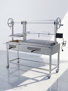 Parrilla de Carbón Argentina Moderna de Alta Calidad con Acero Inoxidable 304 y Sistema de Recolección de Grasa en Forma de V - Product Image 4
