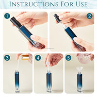Flacon vaporisateur de parfum rechargeable en verre de 10 ml, brume fine, portable, pour voyage, avec bouchon hermétique