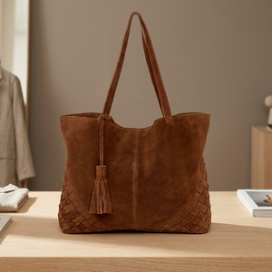 Sac à main BS INTERNATIONAL de style occidental en cuir véritable avec fermeture éclair, bandoulière, doux, imperméable et écologique - Product Image 3