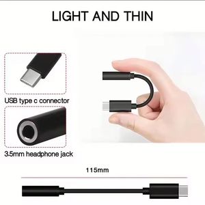 อะแดปเตอร์สายหูฟัง Type-C เป็น 3.5 มม. OTG ชนิด Type C USB-C ตัวผู้ เป็น 3.5 Aux ตัวเมีย สำหรับ Android - Product Image 2
