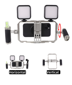 Supporto Universale Multifunzionale Portatile Antivibrazioni in Lega di Alluminio per Smartphone, Gabbia per Riprese Video - Product Image 6