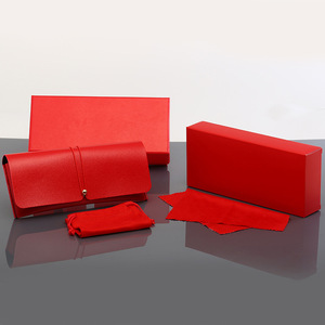 Thời Trang Người Đàn Ông Phụ Nữ Kính Xách Tay Trường Hợp Từ PU Da Có Thể Gập Lại Kính Hộp Đối Với Kính Quá Khổ Kính Mát Trường Hợp Và Túi - Product Image 2