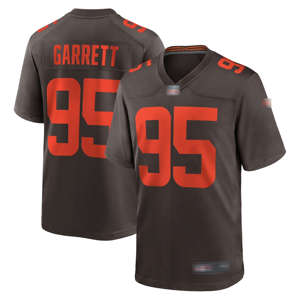 Nouveau maillot de football américain à col en V imprimé numériquement haute densité 100% polyester style Cleveland # 2 Sanders # 24 Chubb Unisexe - Product Image 5
