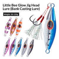 Leurre artificiel rigide en fer lumineux bionique pour la pêche à la truite et aux petites abeilles, 40g avec hameçons