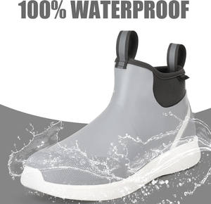 Botas de Pesca Impermeables Antideslizantes para Hombre, Botas de Trabajo Resistentes y Aisladas para Jardinería, Pesca y Navegación - Product Image 1