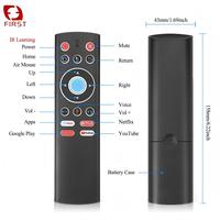 Télécommande sans fil 2,4 G de qualité supérieure, rechargeable par USB, fonction d'apprentissage IR, compatible Android