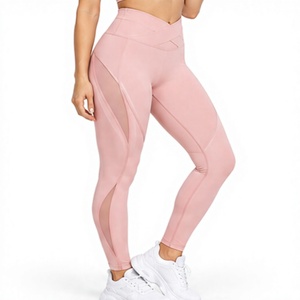 <b>Womens</b> High Waist Yoga <b>Leggings</b> Seamless Push Fitness Gym Pants Moisture Wicking Quick Dry Stretch Activewear Solid <b>Pattern</b> 160g - Product Image 1