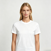 T-shirt unisexe d'été à coupe classique, brodé, sportif et décontracté, à manches courtes, 100 % coton, écologique et respirant, pour hommes et femmes