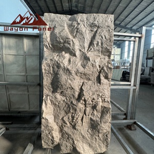 Pierre en PU imitation <span class=keywords><strong>brique</strong></span>, résistante aux intempéries, installation rapide, directement de l'usine, pour la rénovation de villas - Product Image 2