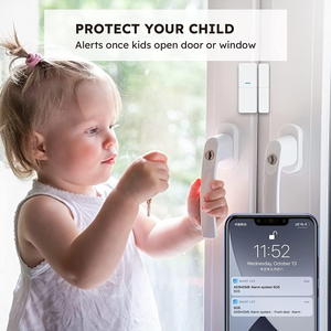 Système d'<span class=keywords><strong>alarme</strong></span> de sécurité domestique sans fil portable AGSHOME 5 pièces avec WiFi 2,4 GHz, notification via l'application Tuya Smart pour la sécurité des enfants - Product Image 3