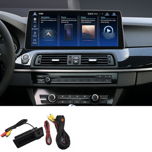 Écran autoradio Android 15 12,8 pouces Snapdragon 8 cœurs avec CarPlay sans fil pour BMW Série 5 F10/F11/F12 avec amplificateur et RGB - Product Image 1