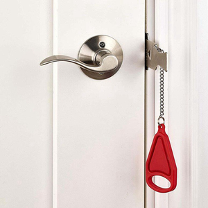 <b>Portable</b> Security Door Lock Travel Guard Hotel School Privacy Stopper Home Lock pp Metal Travel Locks Daily Necessities - Product Image 5