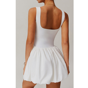 Women's Sleeveless Athletic Pleated Golf <strong>Tennis</strong> <strong>Skirt</strong> Custom <strong>Underneath</strong> Workout Active Dresses with Built-in <strong>Shorts</strong> - Product Image 4