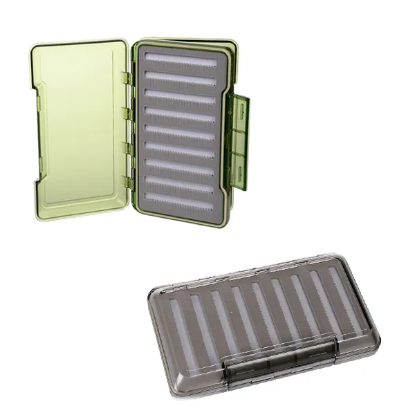 플라이 낚시 상자 멀티 컬러 양면 방수 쉬운 그립 거품 경량 플라이 박스 여러 크기 09A-H031 (B07)