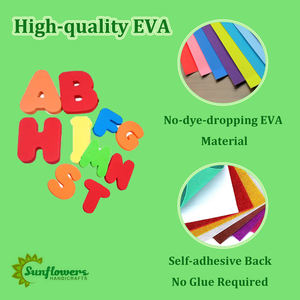 48mm grandi forme di alfabeto in schiuma EVA per bambini per arti e mestieri di apprendimento e insegnamento del linguaggio adesivi - Product Image 4