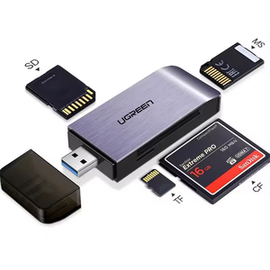 Lecteur de cartes UGREEN CM180 portable USB 3.0 multifonction 4 en 1 TF <span class=keywords><strong>SD</strong></span> MS CF, <span class=keywords><strong>adaptateur</strong></span> de <span class=keywords><strong>carte</strong></span> mémoire <span class=keywords><strong>flash</strong></span> pour PC Macbook - Product Image 1