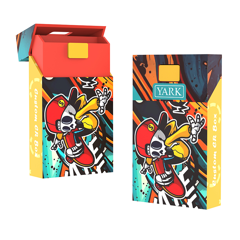Custom Fancy Cardboard Boxes Cigarette Style Child Resistant Pre Paper Roll Packaging Cigarette Style Paper Box Box