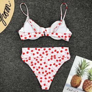 Conjunto de Bikini de Dos Piezas con Tirantes Triangulares, Traje de Baño Sexy con Sujetador Push-Up de Secado Rápido y Tanga en V para Mujer - Product Image 2