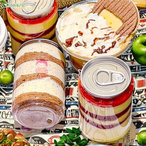 Lata de Bebidas Transparente de Alta Calidad de Plástico PET, Capacidades de 250 ml/500 ml, Bebidas Energéticas de Aluminio, Jugos Carbonatados WEIHUA - Product Image 1