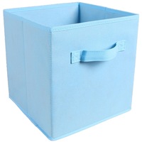 Boîte de rangement OEM couleur bonbon Chine vente en gros empilable pliable jouet pliable enfant tissu non tissé cube panier poubelle