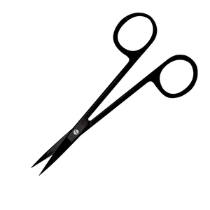 Ciseaux Iris Super Cut de meilleure qualité Taille 4.5 "Ciseaux chirurgicaux à Iris en acier inoxydable allemand de couleur noire droite - Product Image 4