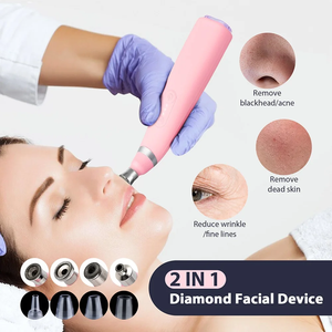 Appareil portable 2 en 1 de dermabrasion au diamant pour le visage, éliminateur de points noirs, traitement de l'acné, appareil de soin personnel de la peau - Product Image 4