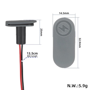 Puerto de Carga Original con Cubierta de Silicona para Patinete Eléctrico MI 6 y 6 Lite, Conector de Repuesto para Enchufe de Alimentación - Product Image 5