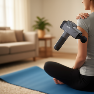 Pistolet de massage Vevor 2500mAh, 8 vitesses, pour massage musculaire profond, rechargeable, avec 6 têtes pour thérapie corporelle - Product Image 2