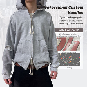Clothing Custom Embossed Embroidered Logo <strong>Hoodie</strong> Heavyweight Vintage Washed Streetwear Oversize Men's Hoodies &amp; Sweatshirts - Product Image 1